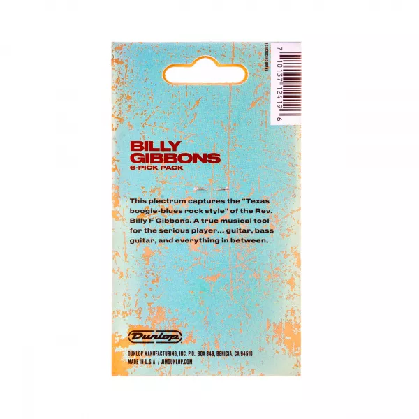Rev. Willy's Mexican Lottery Медиаторы 6шт, очень толстые, Dunlop, RWP01XH  рис.2 