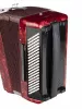 Аккордеон кнопочный 70/120/7/2, красный, с футляром, Aurus, JH5120-RED