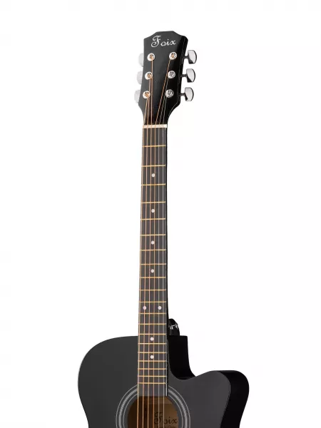 Акустическая гитара, с вырезом, черная, Foix, FFG-4001C-BK  рис.2 