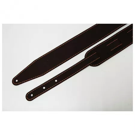 Leather 11 Ремень для гитары, кожаный, махагон, Fidel, FL66016L11
