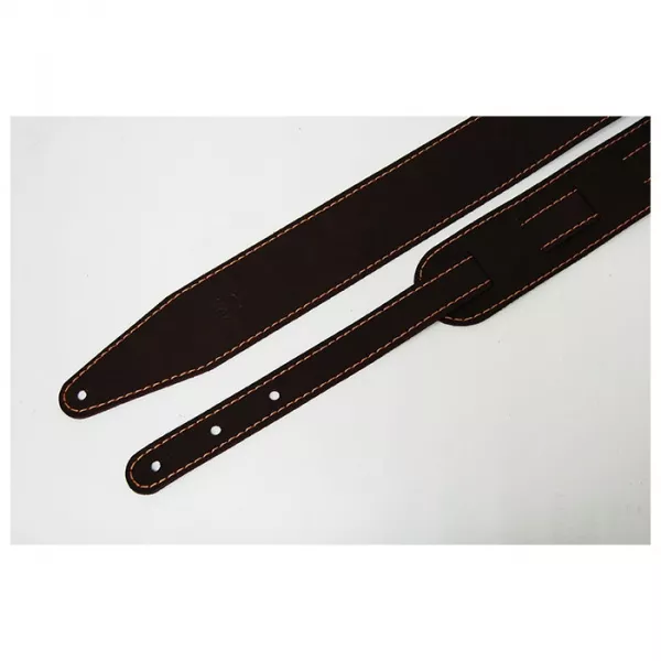 Leather 11 Ремень для гитары, кожаный, махагон, Fidel, FL66016L11  рис.2 