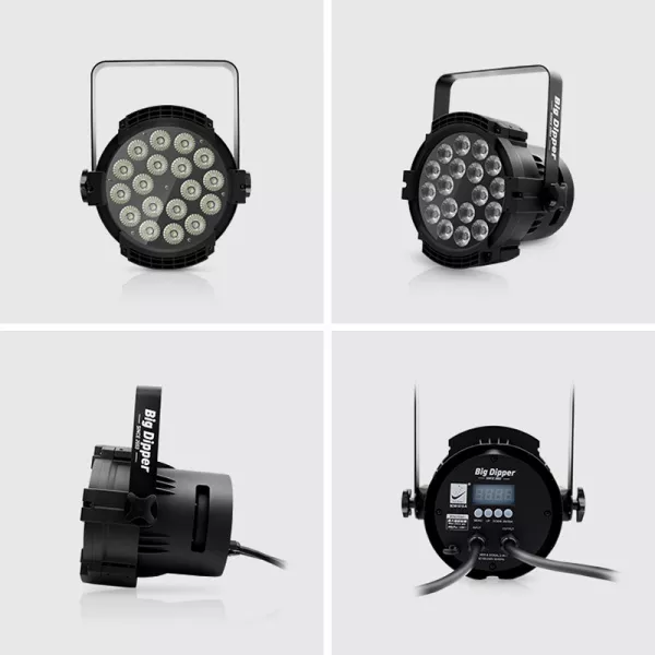 Светодиодный прожектор, водонепроницаемый IP55, RGBW, 18х10Вт, Big Dipper, BDW1810-A  рис.2 