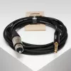 Кабель микрофонный, XLRF-6.35мм стерео, 2м, SHNOOR, MC226-XFJS-2m