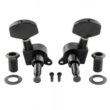 Колки для гитары 3+3, черные, Musiclily, MX1340BK-3MX1341BK-3
