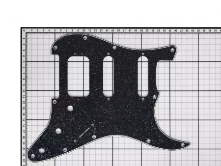Защитная накладка электрогитары Stratocaster, HSS, черная, D'Andrea, DPP-ST-BKS-HSS