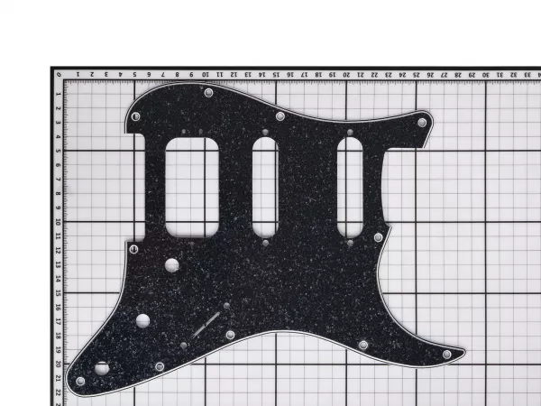 Защитная накладка электрогитары Stratocaster, HSS, черная, D'Andrea, DPP-ST-BKS-HSS  рис.2 