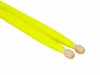 Fluorescent Lemon 7А Барабанные палочки, граб, деревянный наконечник, Leonty, LFL7A