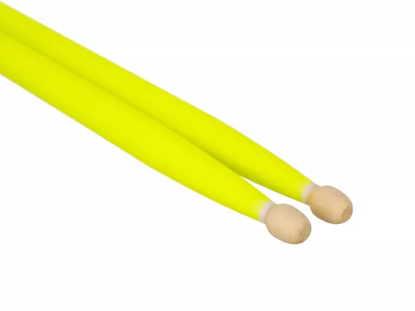 Fluorescent Lemon 7А Барабанные палочки, граб, деревянный наконечник, Leonty, LFL7A  рис.2 