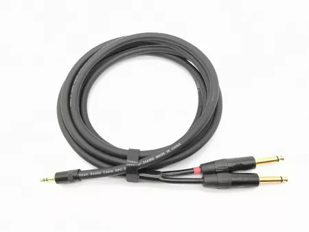 Кабель аудио 3.5-2х6.3мм, 5м, ZZcable, E52-3,5-2J-0500-0