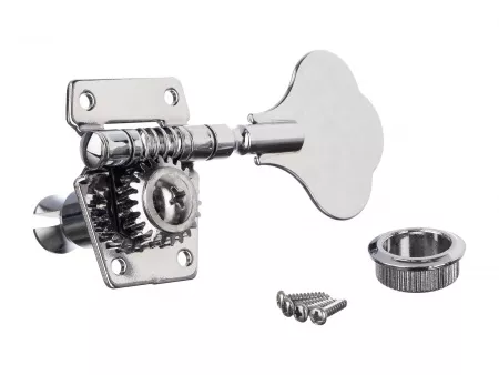 Колки для бас-гитары 4л, хром, Metallor, MHB-01-CR-4L