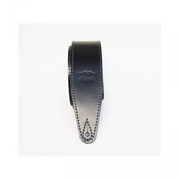 Leather 21 Ремень для гитары, кожаный, черный, Fidel, FL60044L21L  рис.2 