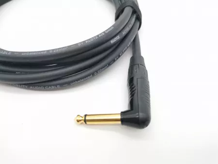 Кабель инструментальный, угловой, 4м, ZZcable, G25-JR-J-0400-0