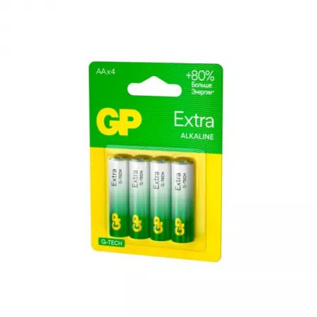 Extra Alkaline G-Tech Элемент питания AA, алкалиновый, 4 шт, GP, GP15AXA21-2CRSBC4