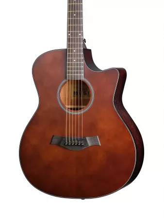 Гитара акустическая, с вырезом, коричневая, Foix, ZA-83CM-BR