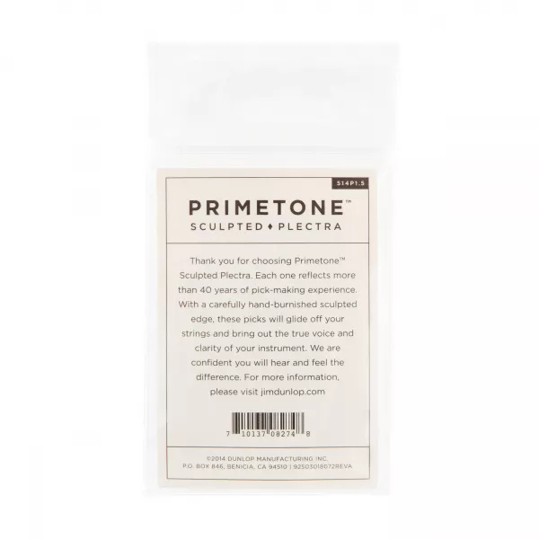 Primetone Медиаторы 3шт, толщина 1,5мм, скругленные, Dunlop, 514P1.5  рис.2 