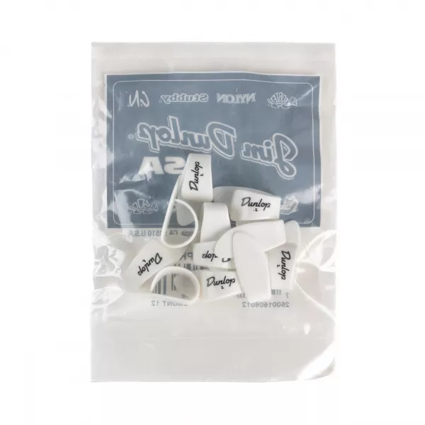 Медиаторы на большой палец 12шт, большие, белые, Dunlop, 9003R  рис.2 