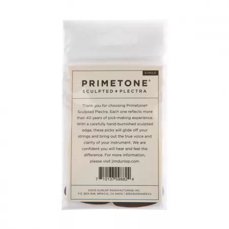 Primetone Медиаторы, 3шт, толщина 2,0мм, гладкие, стандартные, Dunlop, 511P2.0