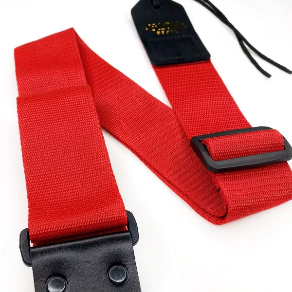 Ремень для гитары, нейлон, красный, 1221, TN5-020-RED  рис.2 
