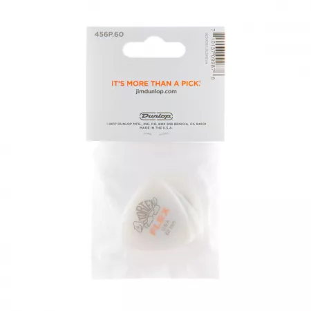 Tortex Flex Медиаторы, 6шт, толщина 0,60мм, треугольные, Dunlop, 456P.60