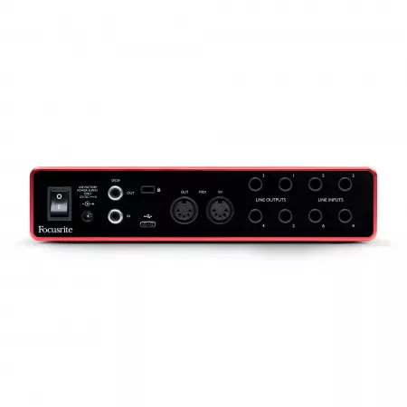 Scarlett 8i6 Звуковая карта USB, 24 бит/192 кГц, 8 входов-6 выходов, Focusrite, Scarlett-8i6-3rd-gen