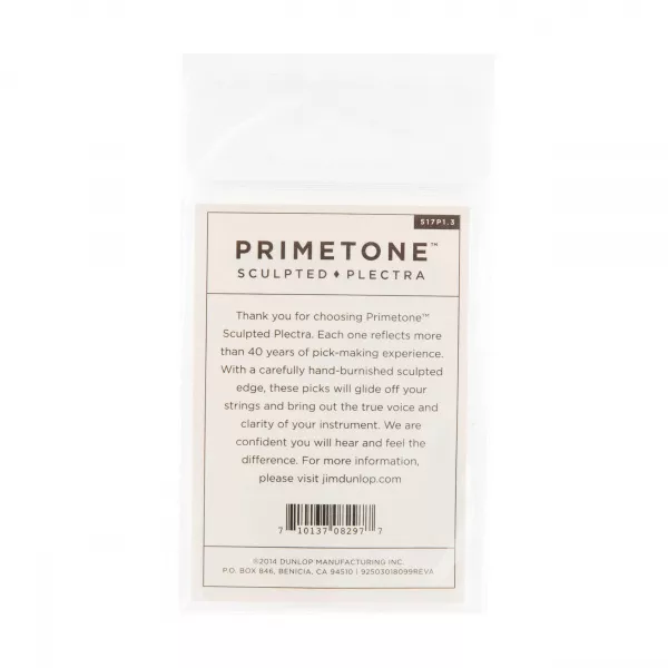 Primetone Медиаторы 3шт, толщина 1,3мм, маленький треугольник, Dunlop, 517P1.3  рис.2 