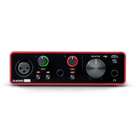 Scarlett Solo Studio 3rd gen Звуковая карта USB, микрофон, наушники, Focusrite, Scarlett-Solo-Studio