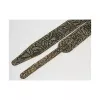 Leather Tigina Ремень для гитары, кожаный, кольцо сатурна, Fidel, FL8020LT
