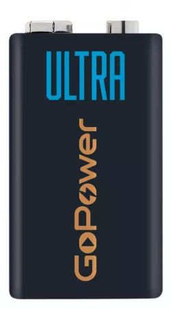 Ultra Элемент питания Крона 6LR61 Alkaline 9В, GoPower, 00-00026400