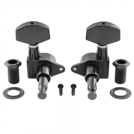 Колки для гитары 3+3, черные, Musiclily, MX1348BK-3MX1349BK-3