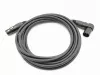 Кабель микрофонный XLR-M-F, прямой/угловой, 2м, ZZcable, E62-XLR-MR-F-0200-0