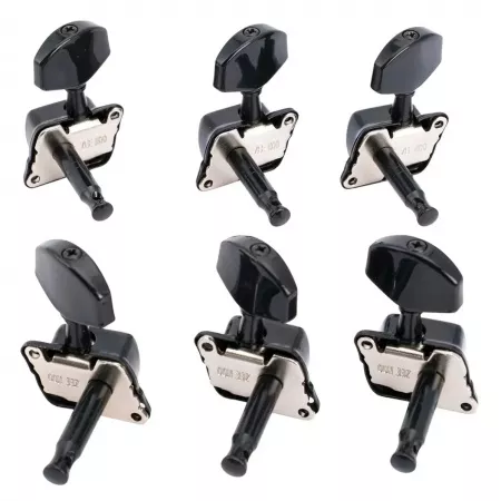 Колки для гитары 3+3, черные, Musiclily, MX1351BK-3MX1352BK-3