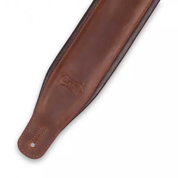Ремень для гитары, кожаный, коричневый, Levy's, PM32BH-BRN  рис.2 