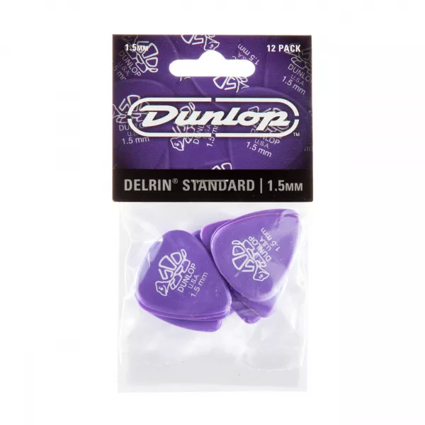 Delrin 500 Медиаторы, 12шт, толщина 1,50мм, Dunlop, 41P1.50  рис.2 