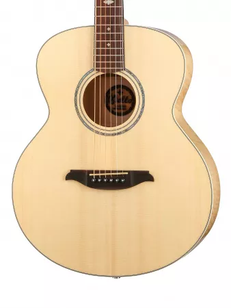 Акустическая гитара, с чехлом, цвет натуральный, Mollo Guitar, SJ-60NA