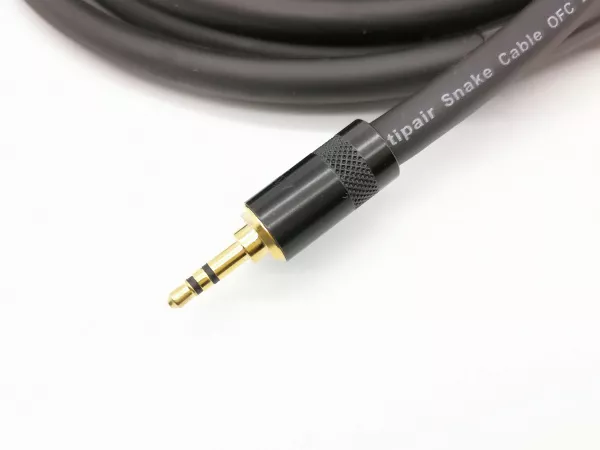 Кабель аудио 3.5-2х6.3мм, 5м, ZZcable, E52-3,5-2J-0500-0  рис.2 