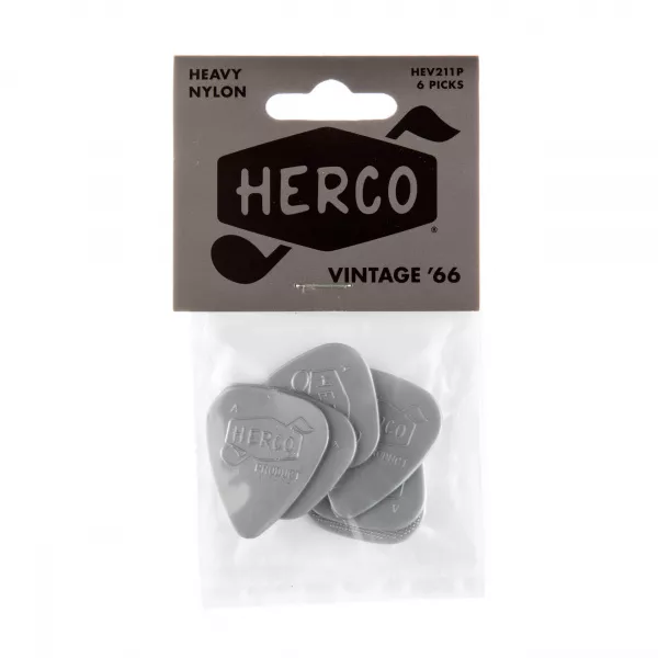 Herco Vintage ’66 Медиаторы 6шт, толстые, Dunlop, HEV211P  рис.2 