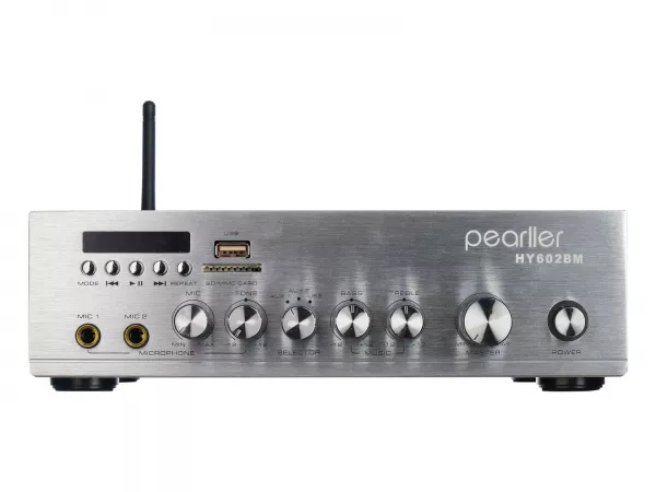 Усилитель мощности трансляционный, 2х30Вт, Pearller, HY602BM  рис.2 