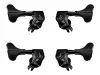 M4 90 Light Комплект колковой механики для бас гитары 2+2, черный хром, Schaller, 10540403.22.70
