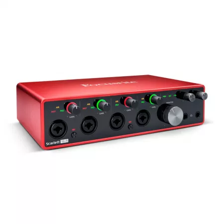 Звуковая карта USB, 24 бит/192 кГц, 18 входов-8 выходов, Focusrite, Scarlett-18i8-3rd-gen