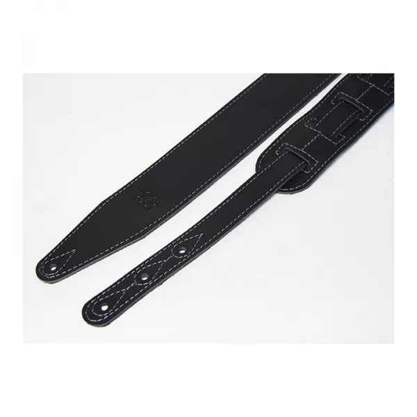 Leather 21 Ремень для гитары, кожаный, черный, Fidel, FL60044L21L  рис.2 