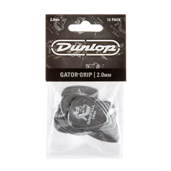 Gator Grip Медиаторы, 12шт, толщина 2,00мм, Dunlop, 417P2.0  рис.2 