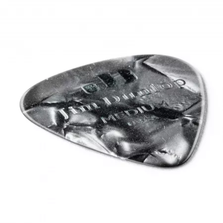 Genuine Celluloid Медиаторы, 12шт, средние, черный перламутр, Dunlop, 483P02MD