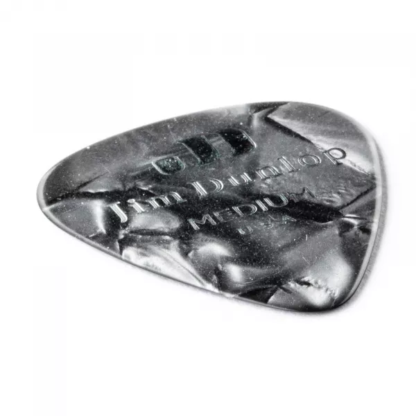 Genuine Celluloid Медиаторы, 12шт, средние, черный перламутр, Dunlop, 483P02MD  рис.2 