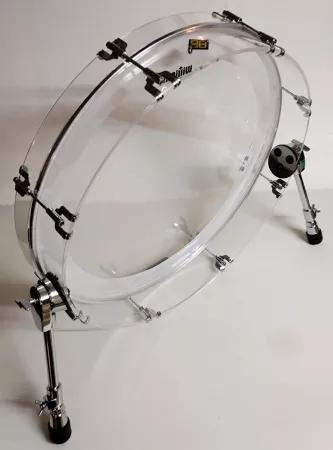 Compact Компактный бас-барабан из акрила 22"х3", с чехлом, Мастерская Бехтеревых, TBBAp-2203-10