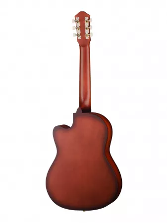 Акустическая гитара, с вырезом, цвет махагони, Амистар, M-32-MH