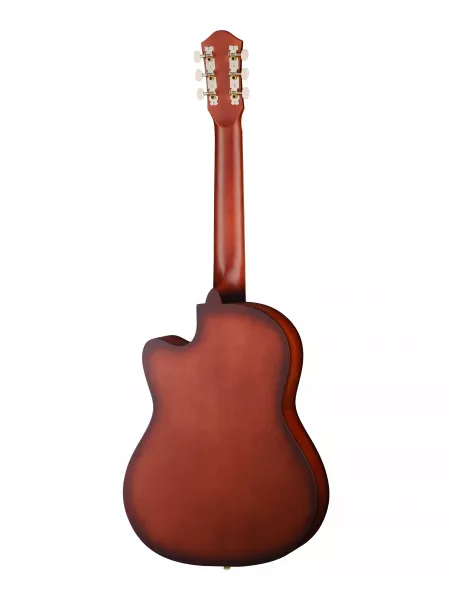 Акустическая гитара, с вырезом, цвет махагони, Амистар, M-32-MH  рис.2 