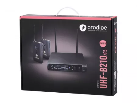 Беспроводная микрофонная система, петличный и головной микрофон, Prodipe, DSP-DUO-UHF-B210/F5