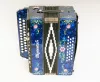 C32X-A-BL Гармонь "Шуйская" 25х25-III-2, синяя, Шуйская гармонь