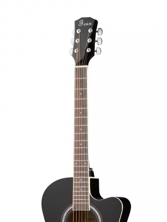 Акустическая гитара, с вырезом, черная, Foix, FFG-3039-BK