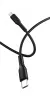 Кабель GP21M USB (m)-microUSB (m) 2.4A силикон черный, GoPower, 00-00028366